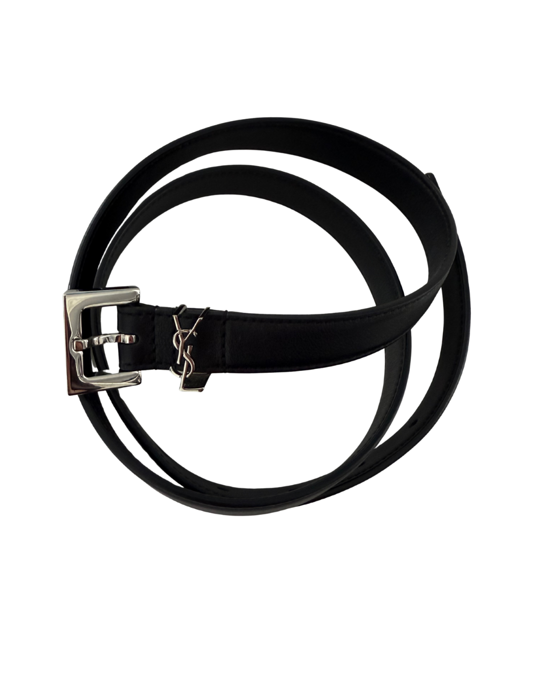 Saint Laurent Monogram Leather Belt