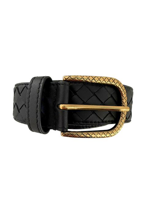 Bottega Veneta Intrecciato Leather Belt