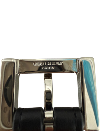 Saint Laurent Monogram Leather Belt