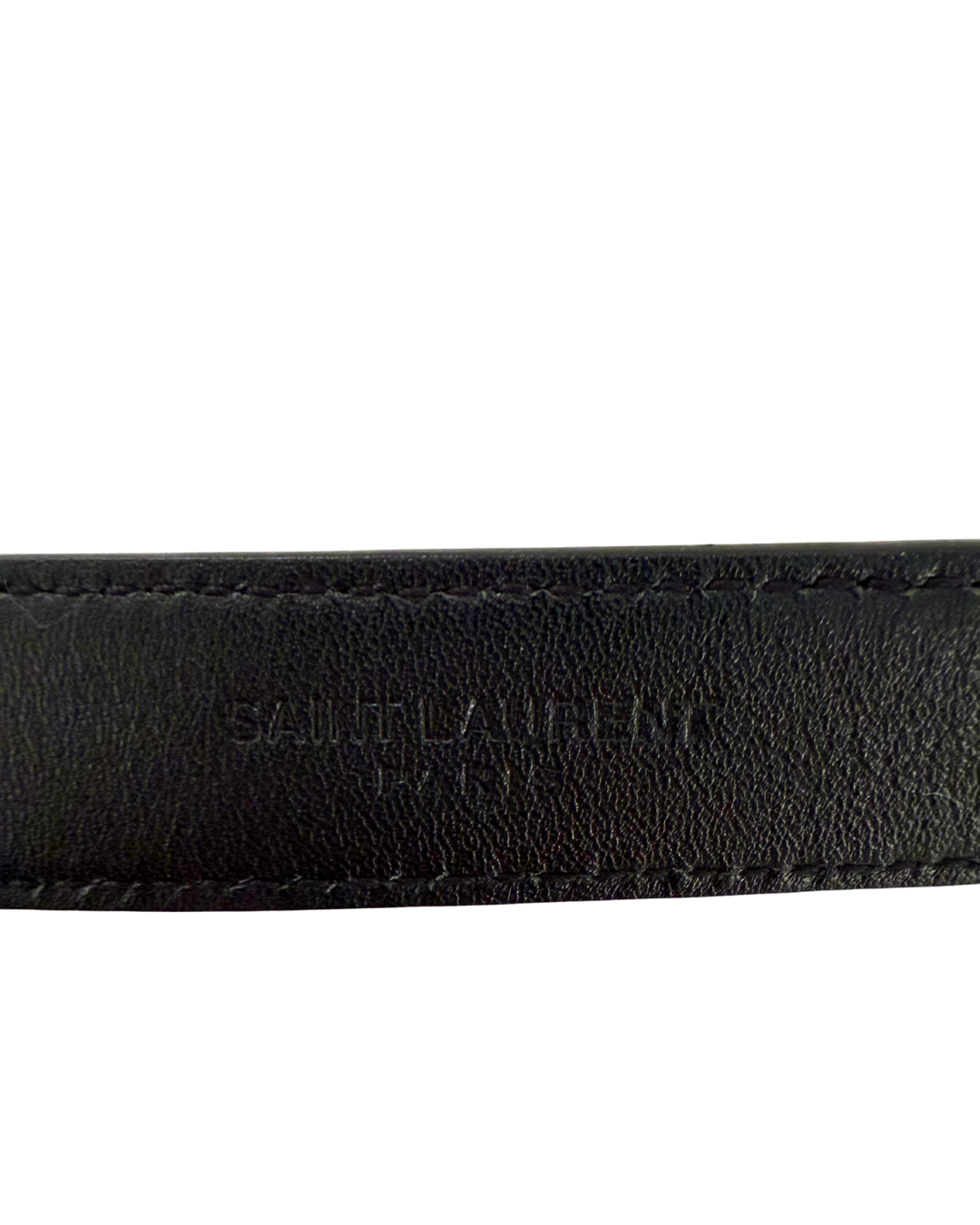 Saint Laurent Monogram Leather Belt