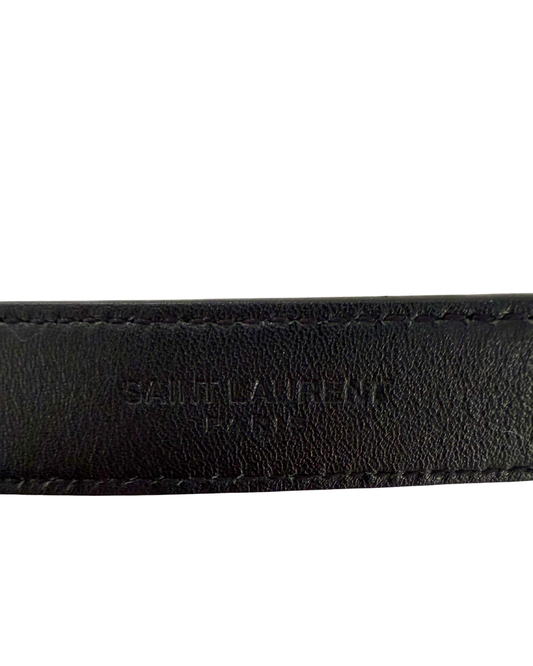Saint Laurent Monogram Leather Belt