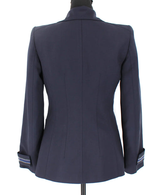 Fendi Wool Single Breasted Navy Blue Formal Blazer Suit Jacket - 36